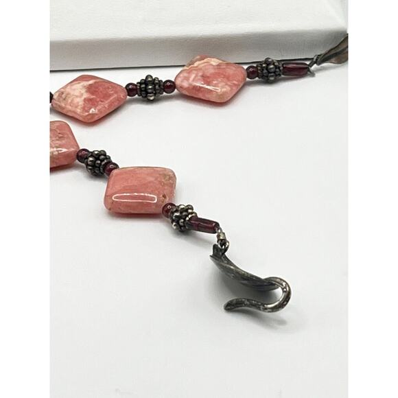 Rare Antique. Fine Sterling Silver .950 Tribal Ethnic Necklace & Owl Pendant - Picture 7 of 16